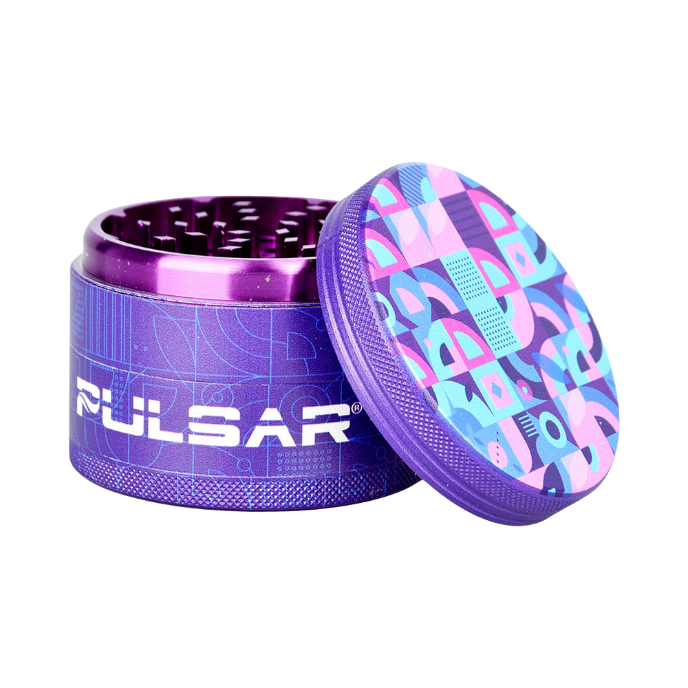 Pulsar Side Art Design Series Grinder | Candy Floss Funk | Open View