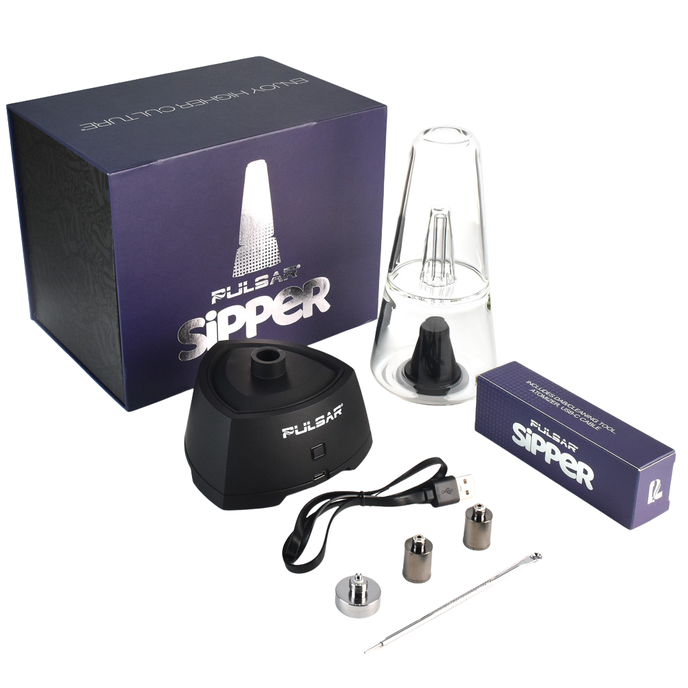 Pulsar Sipper Concentrate & 510 Cartridge Vaporizer | Bubbler Cup Edition | Contents