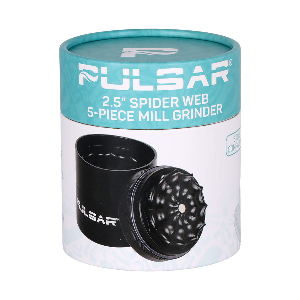 Pulsar Spider Web Mill Grinder | Packaging Front View