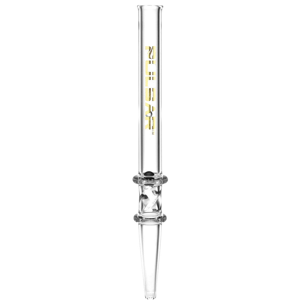 Pulsar Spin Pearl Quartz Dab Straw | Black