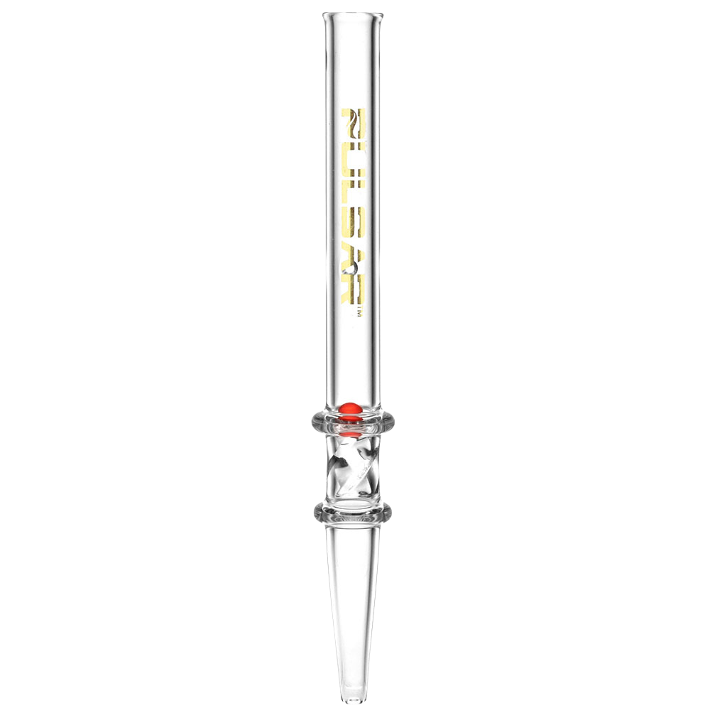 Pulsar Spin Pearl Quartz Dab Straw | Red