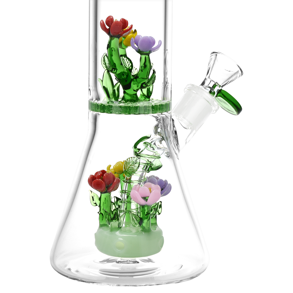 Pulsar Terrarium Tower Beaker Bong | Close Up View