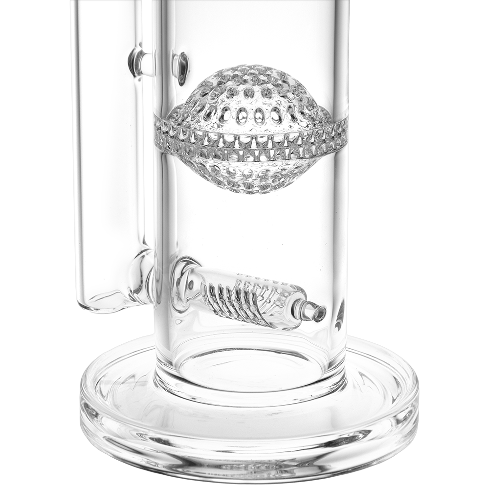 Pulsar Triple Perc Tower Straight Tube Bong | Close View
