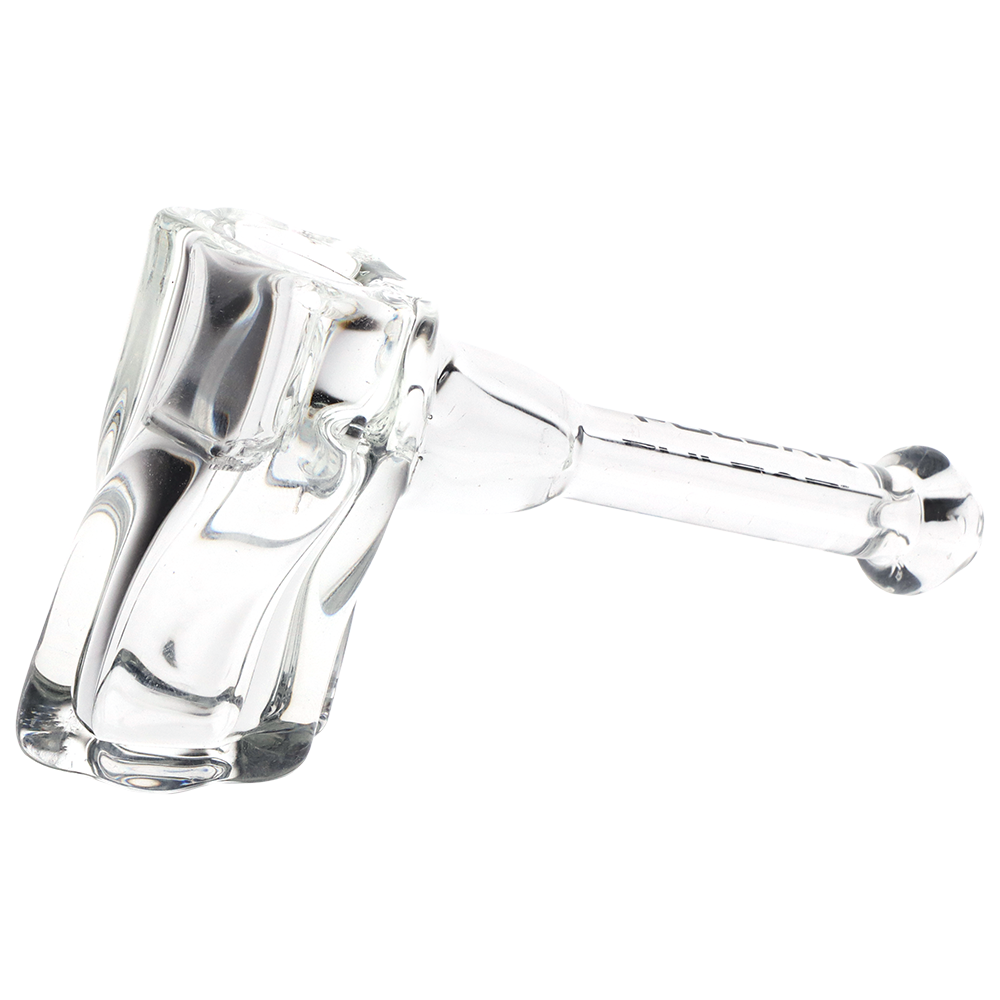 Pulsar Twisted Pillar Hand Pipe | Side View with Carb Hole