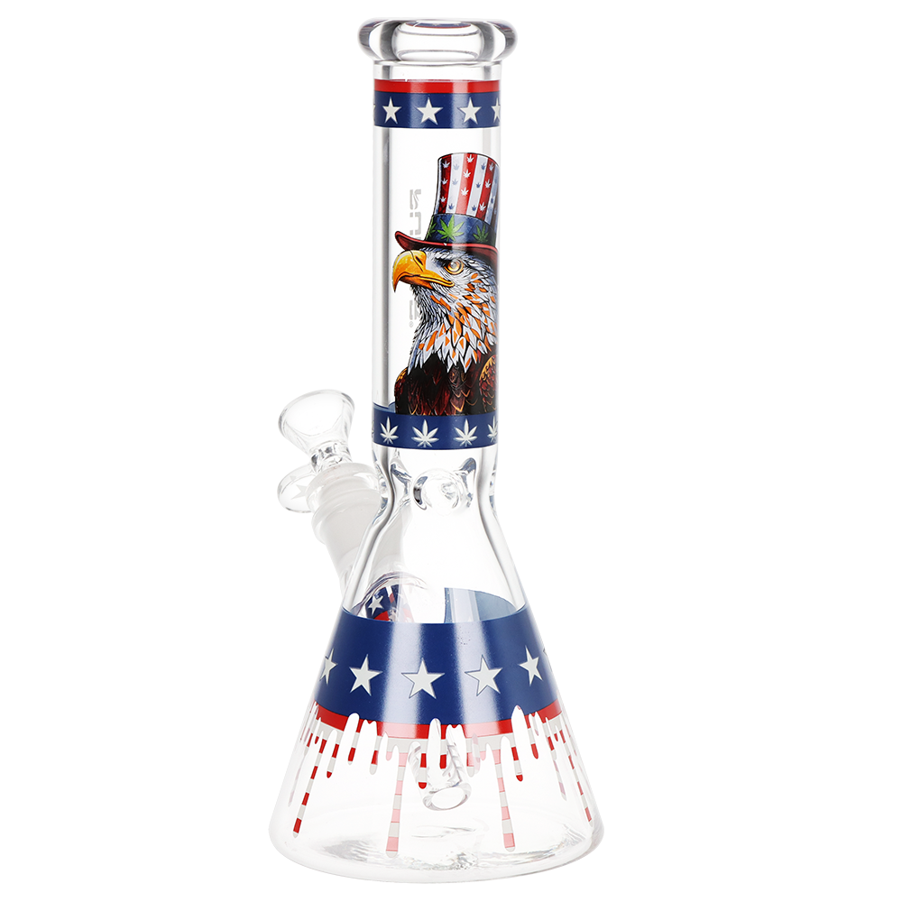 Pulsar Uncle Eagle Sam Beaker Bong | Back View
