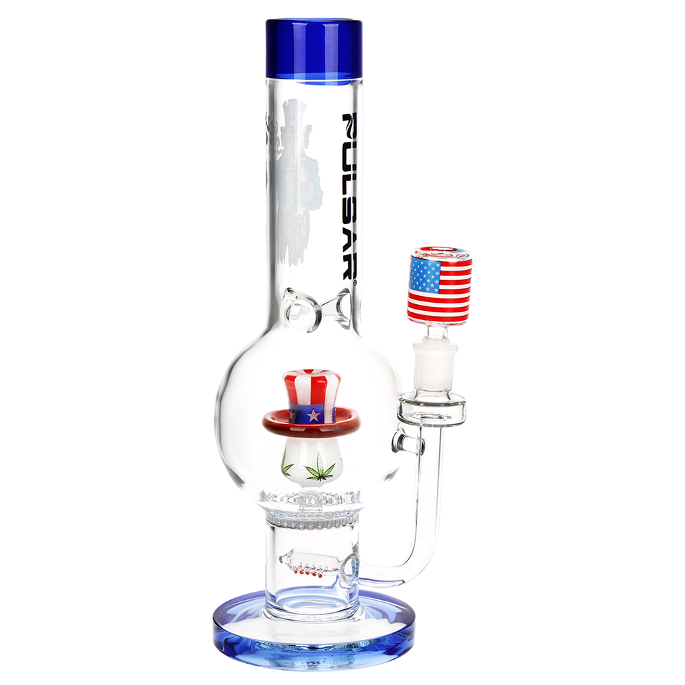 Pulsar USA Top Hat Bubble Bong | Front View