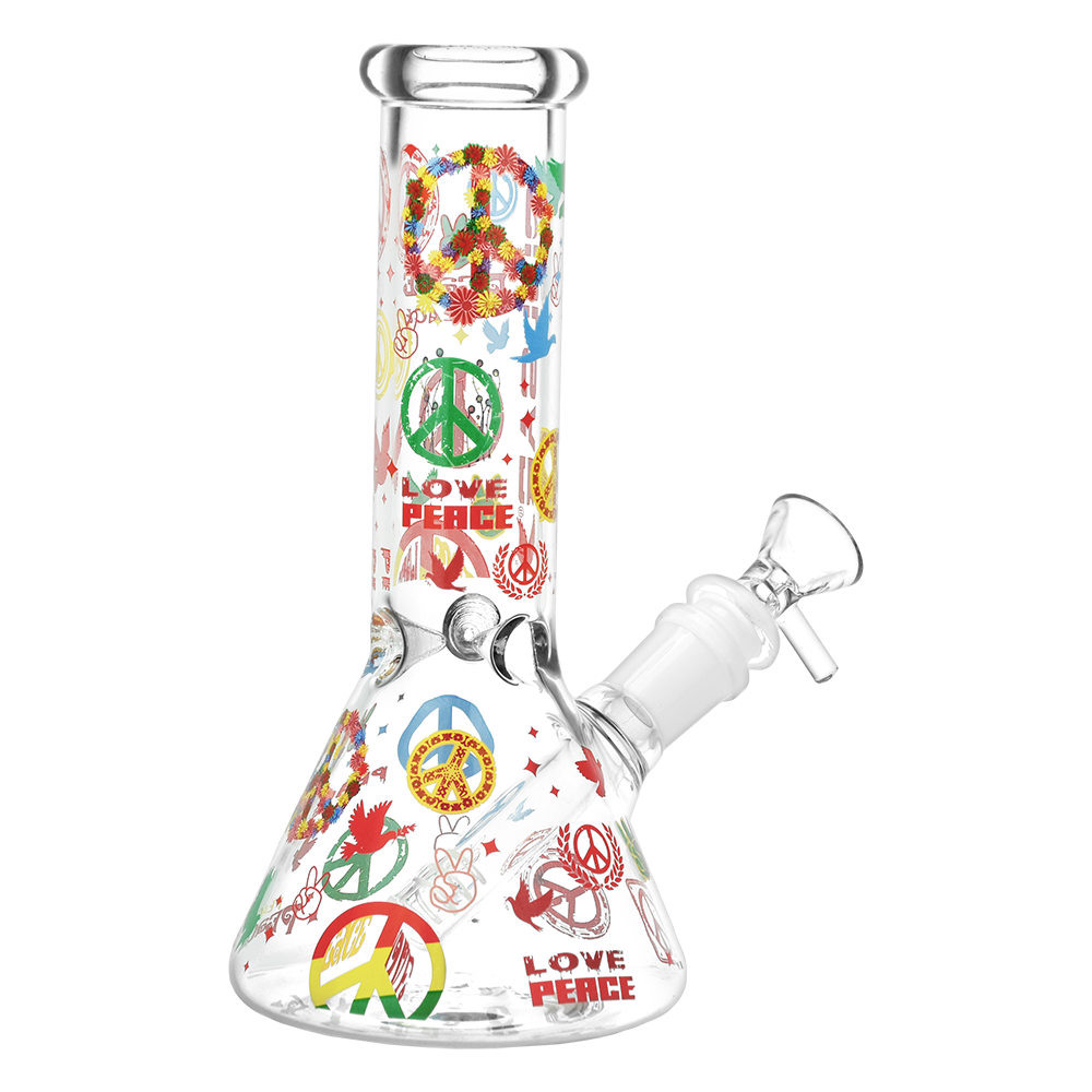 Pulsar World Peace Beaker Bong | Back View