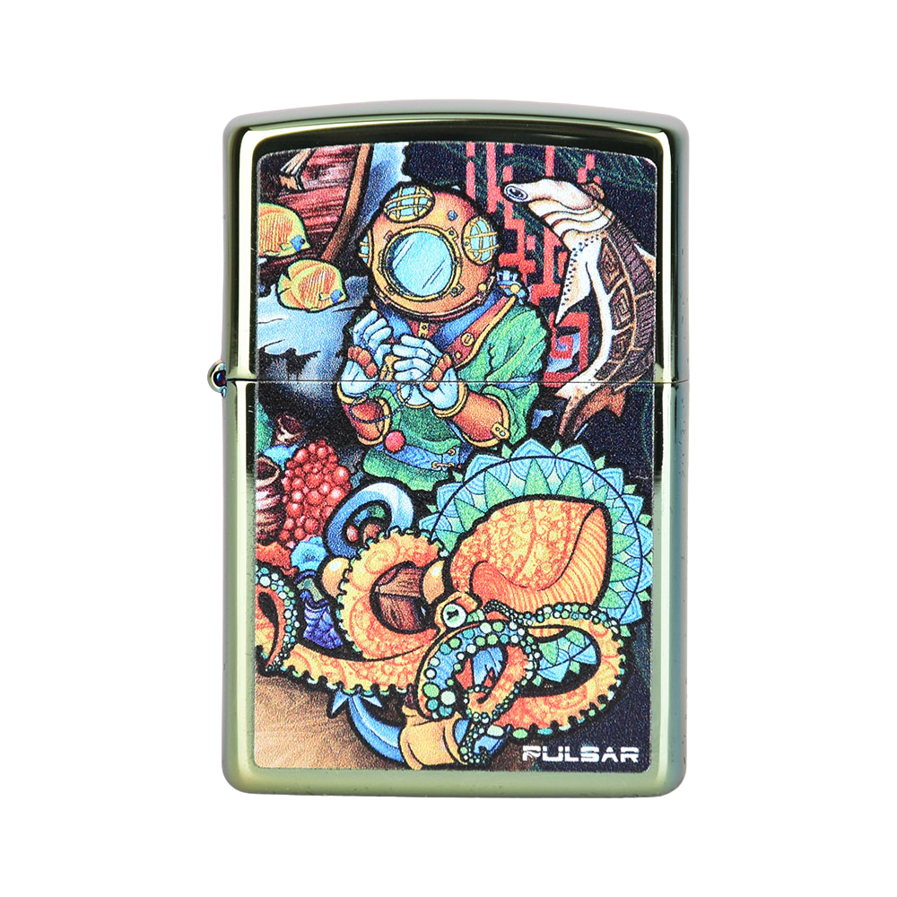 Pulsar Zippo Lighter | Psychedelic Ocean