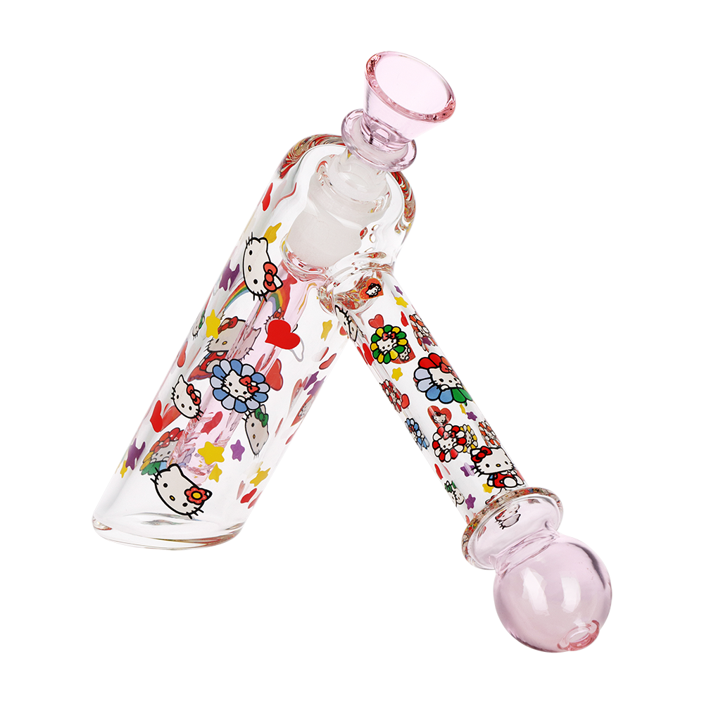 Rainbow Kitty Hammer Bubbler | Back View