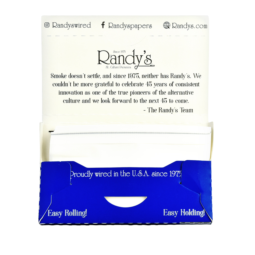 Randy's Wired Rolling Papers | Open Booklet