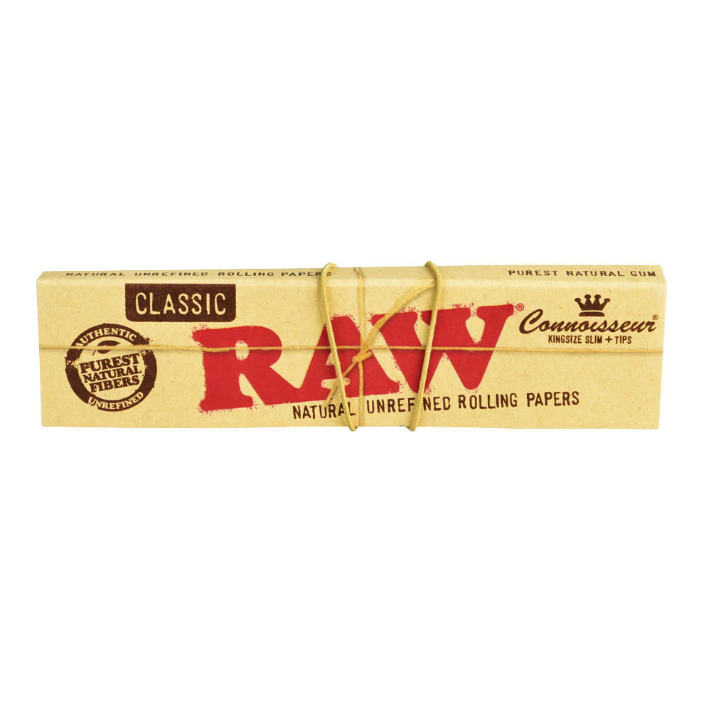 RAW Connoisseur Rolling Papers & Tips | Individual Booklet