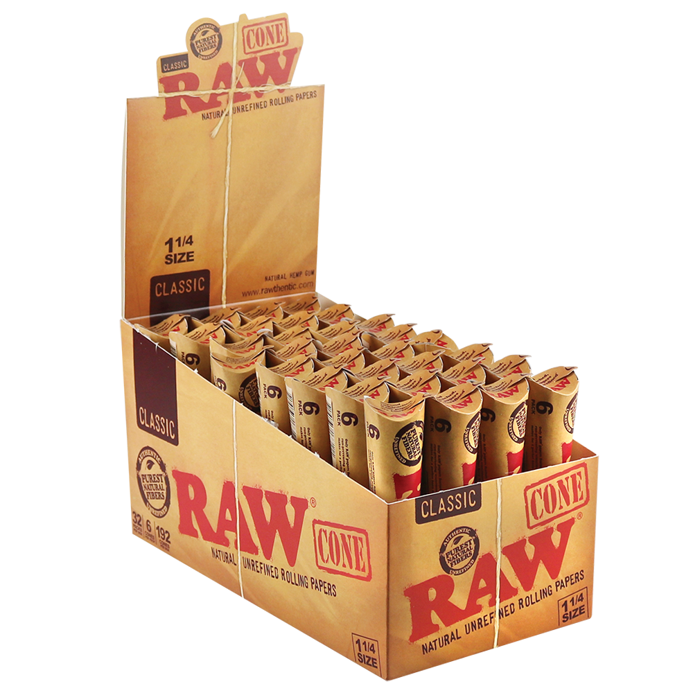 RAW Natural Unrefined Pre-Rolled Cones | 1 1/4