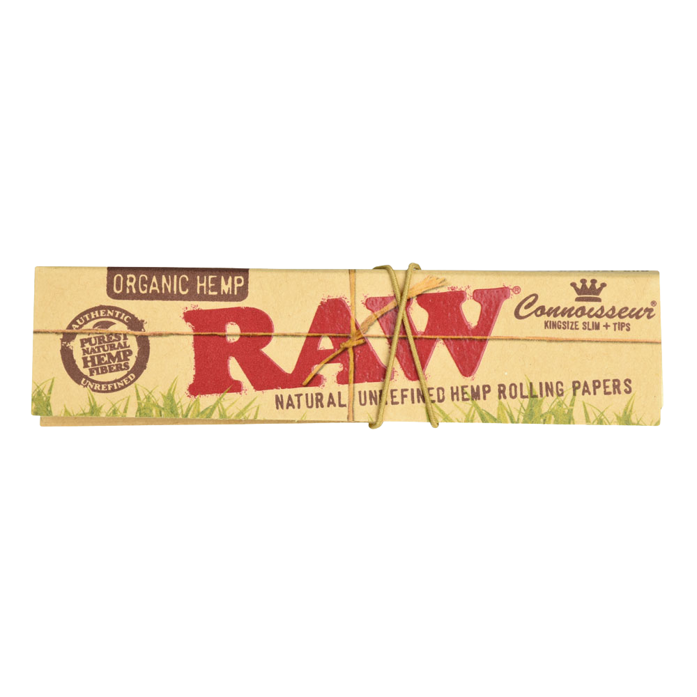 RAW Organic Connoisseur Rolling Papers & Tips | Individual Booklet