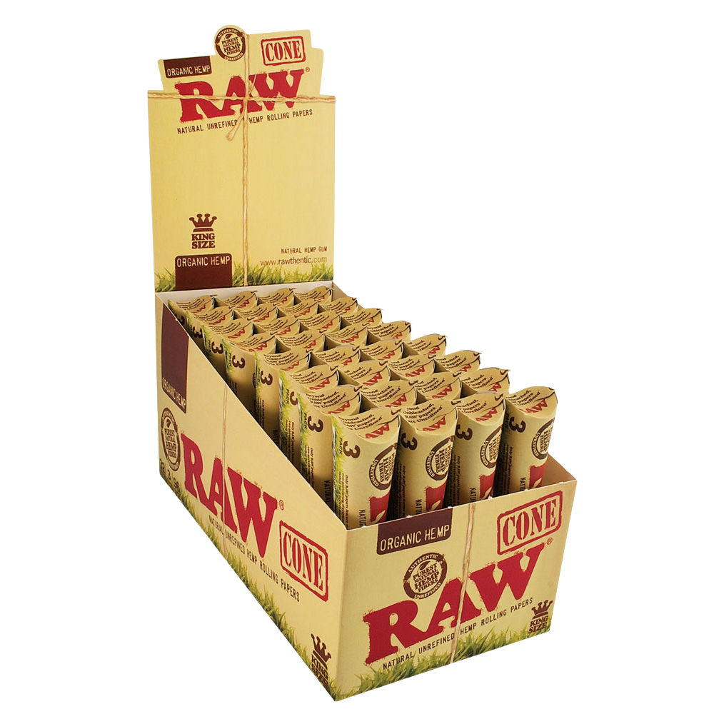 RAW Organic Pre-Rolled Cones | King Size