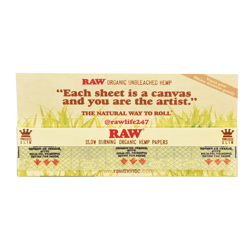 RAW Organic Rolling Papers | Open Booklet