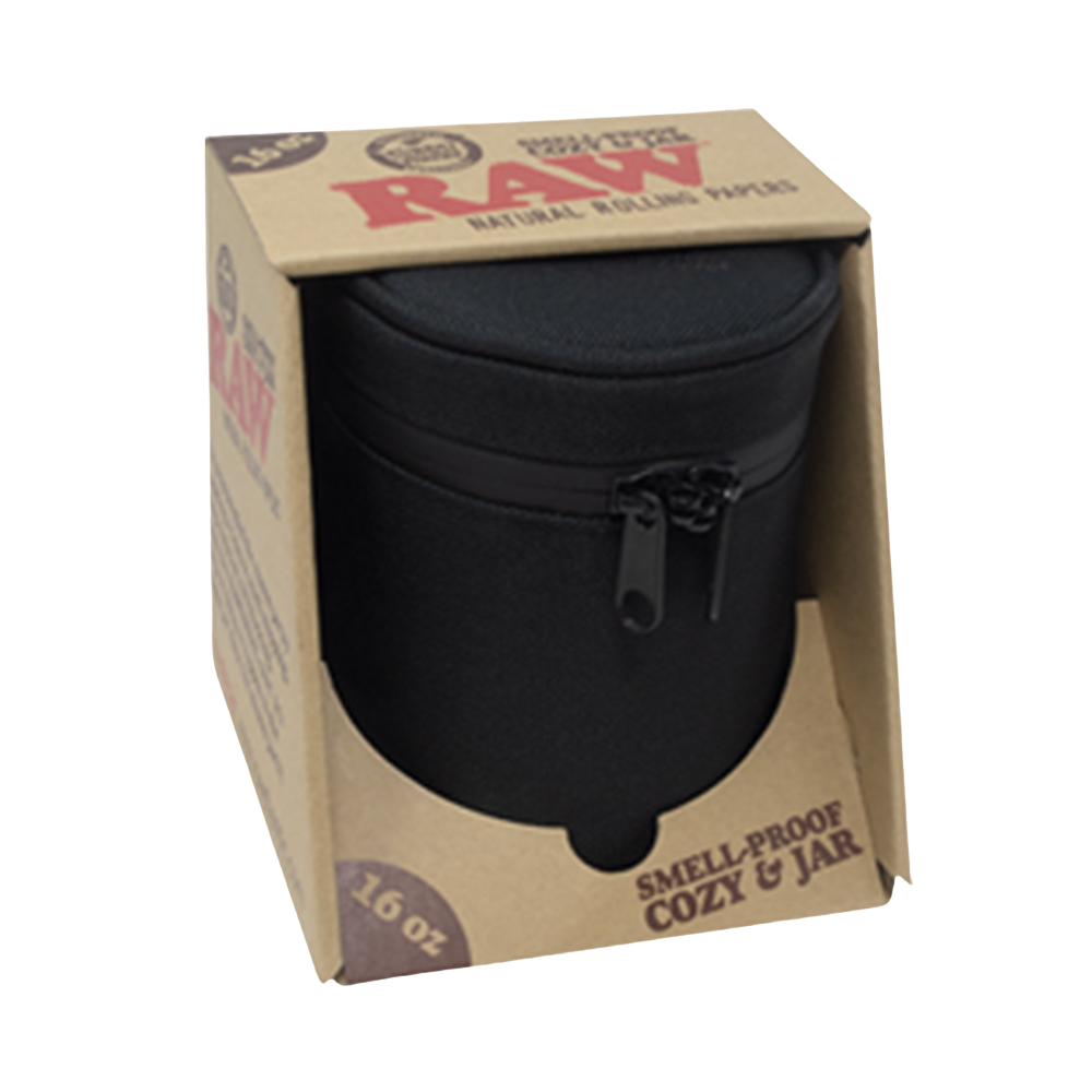 RAW Smell Proof Jar & Lockable Cozy | Packaging