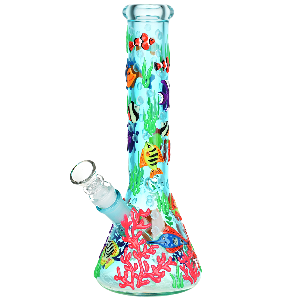 Reef Riot Glow Beaker Bong | Front View