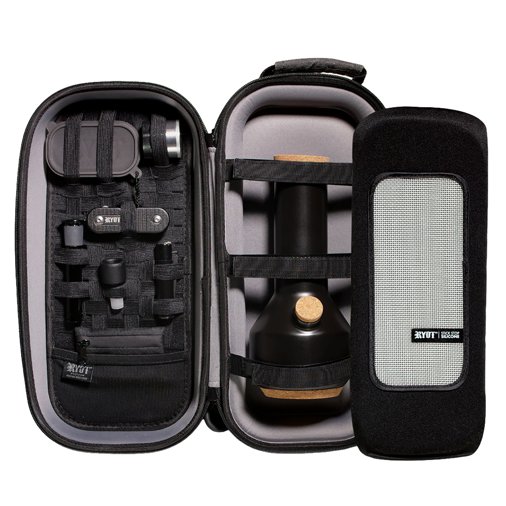 RYOT AXE Pack GOO.O Hard Case | Open View with Accessory Holsters