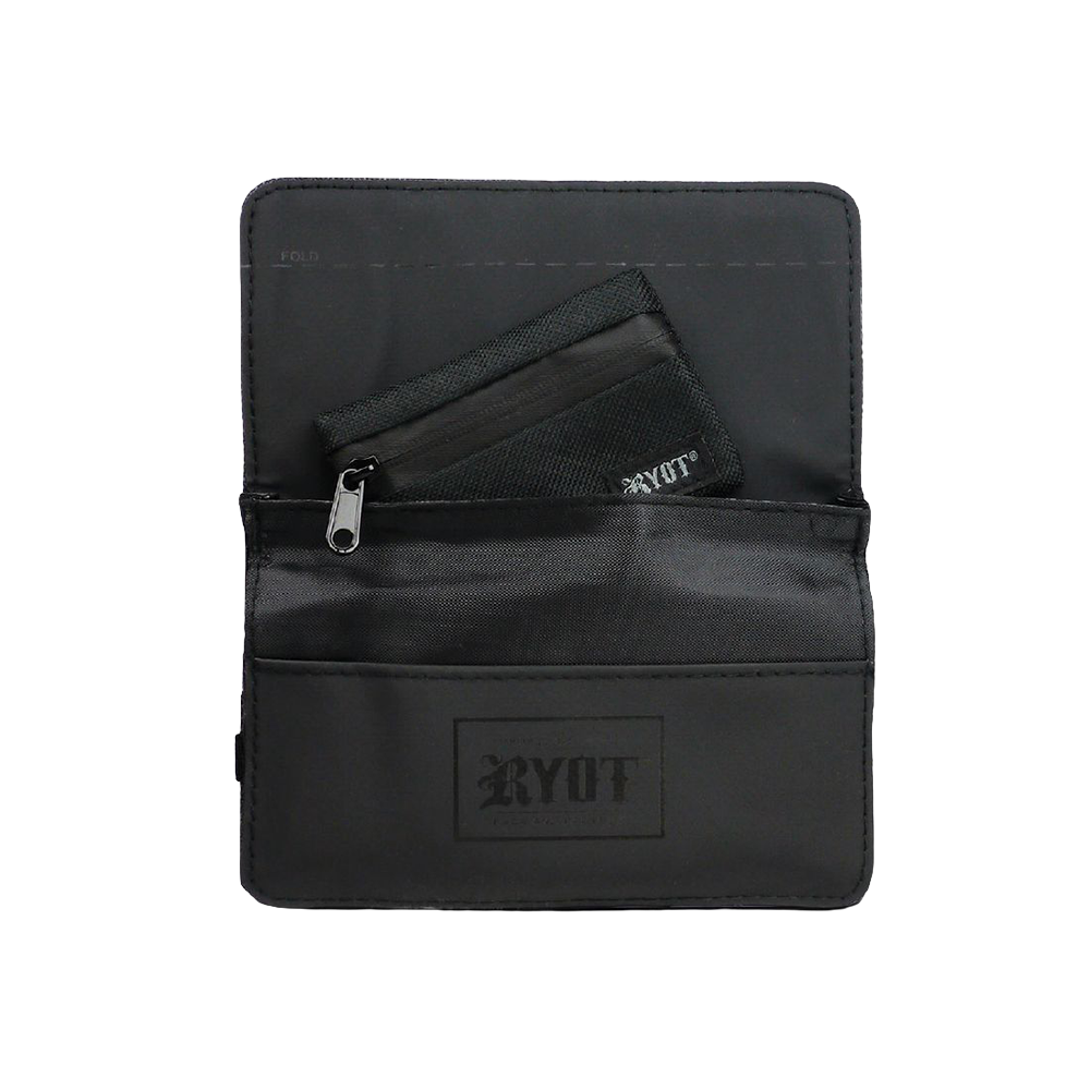 RYOT Roller Wallet | Open View with Detachable Inner Pouch