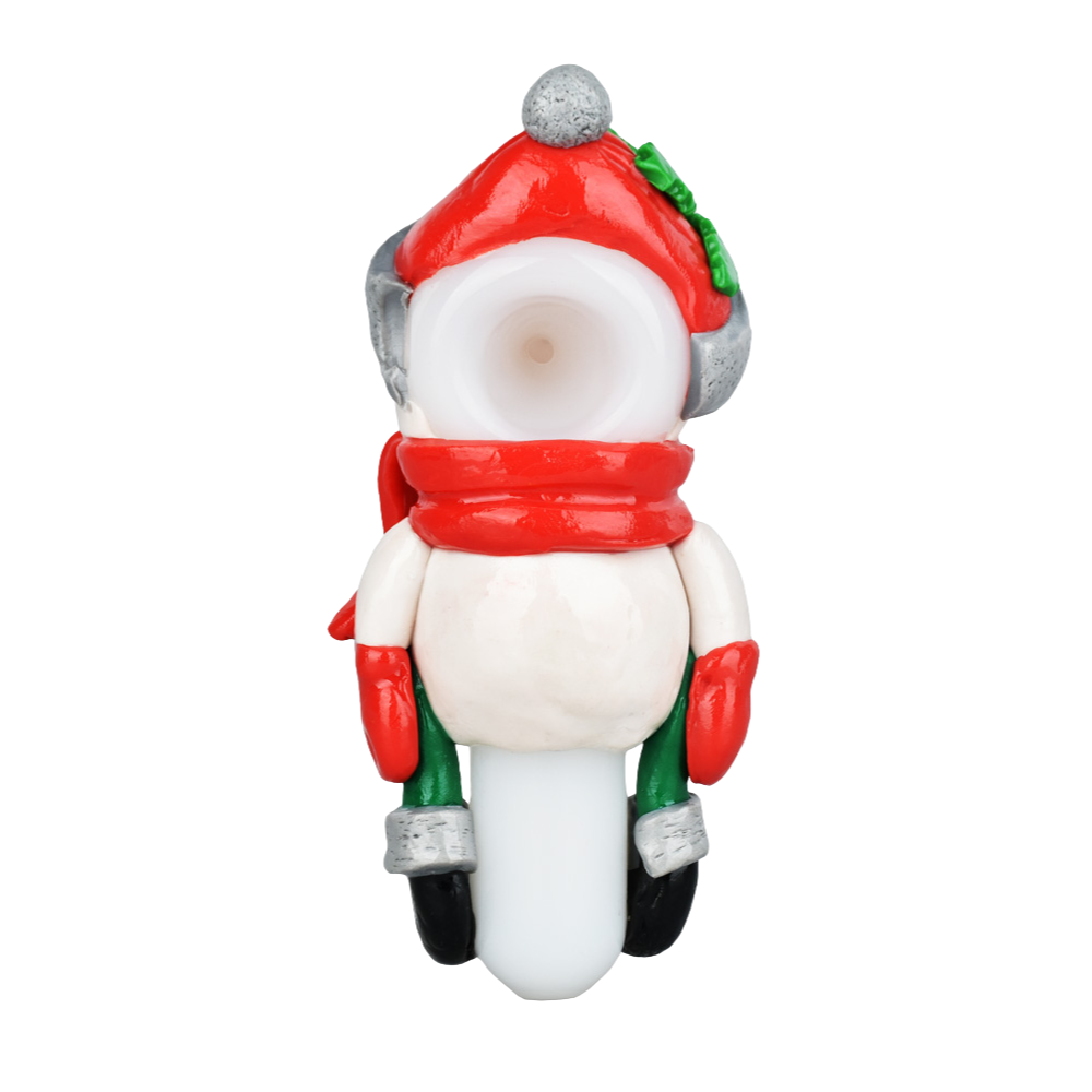 Santa Snowman Hand Pipe | Top View
