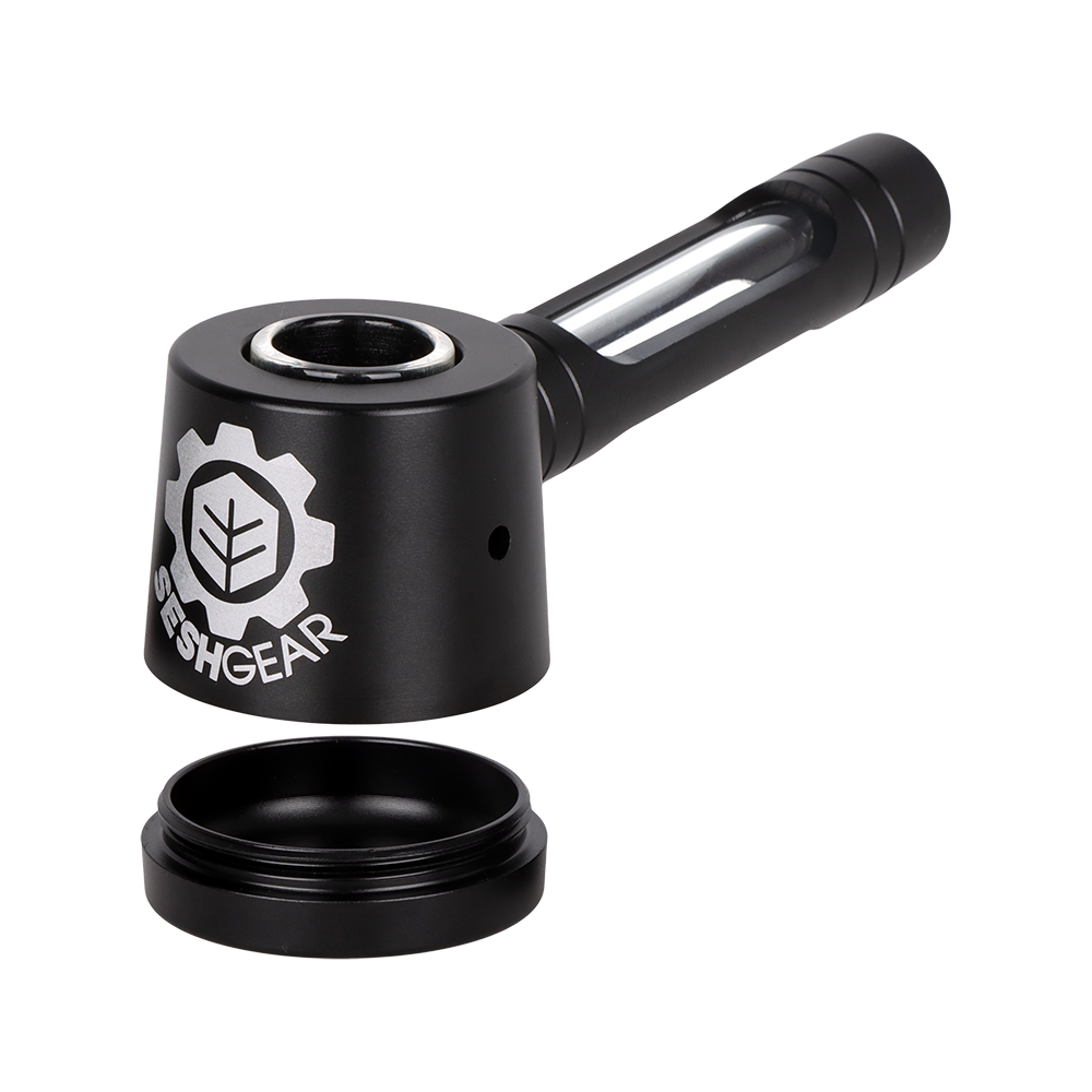 SeshGear 2-in-1 Modular Bubbler Hand Pipe | Built-in Ash Catcher Chamber