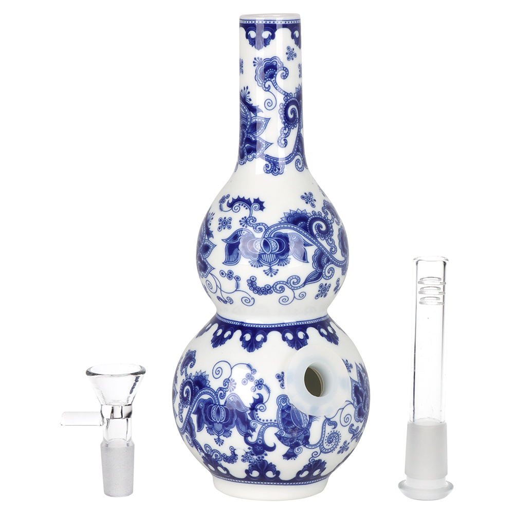 SeshGear Ceramic China Double Vase Bong | Pieces