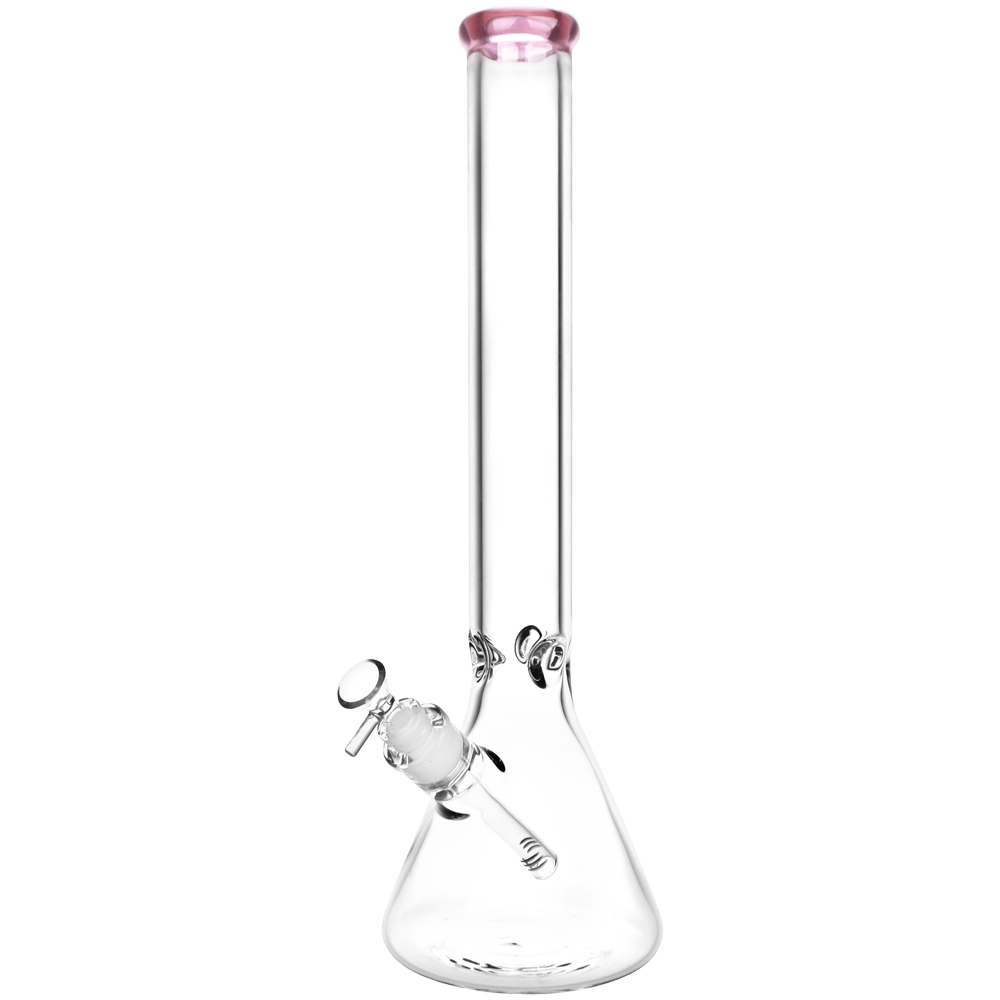 SeshGear Classic Glass Beaker Bong | Extra Large Size | Pink