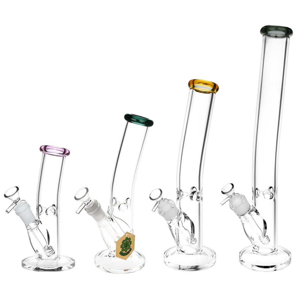 SeshGear Classic Glass Bent Neck Straight Tube Bong | Group