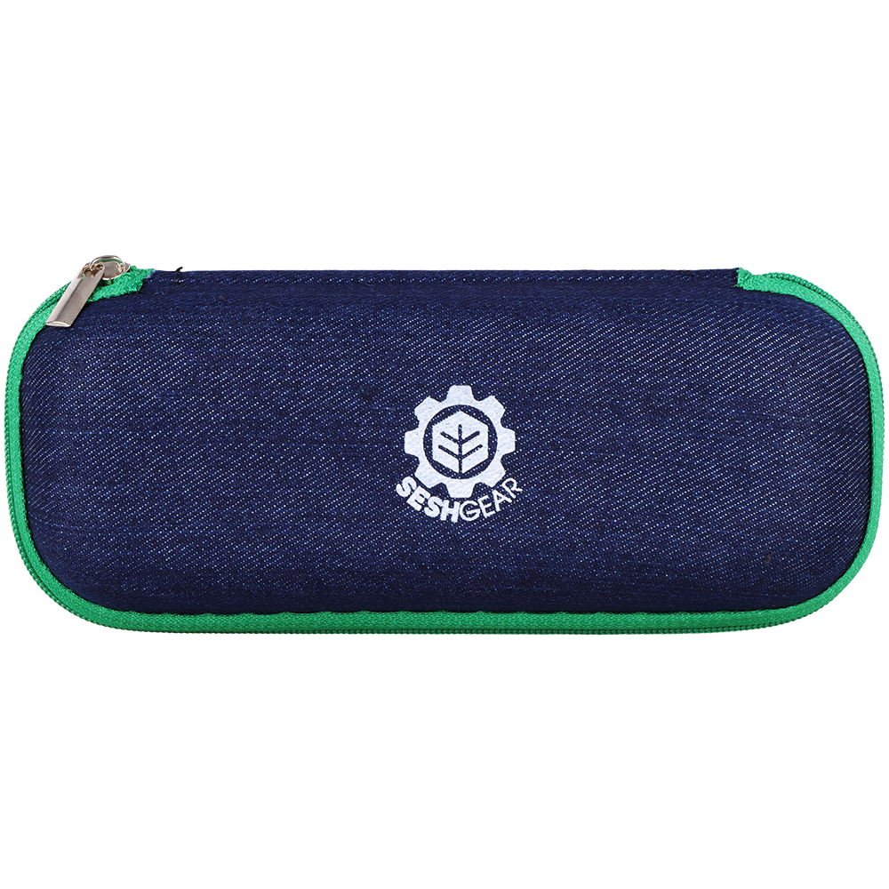 SeshGear Dab Straw Travel Kit | Zippered Case Closed View