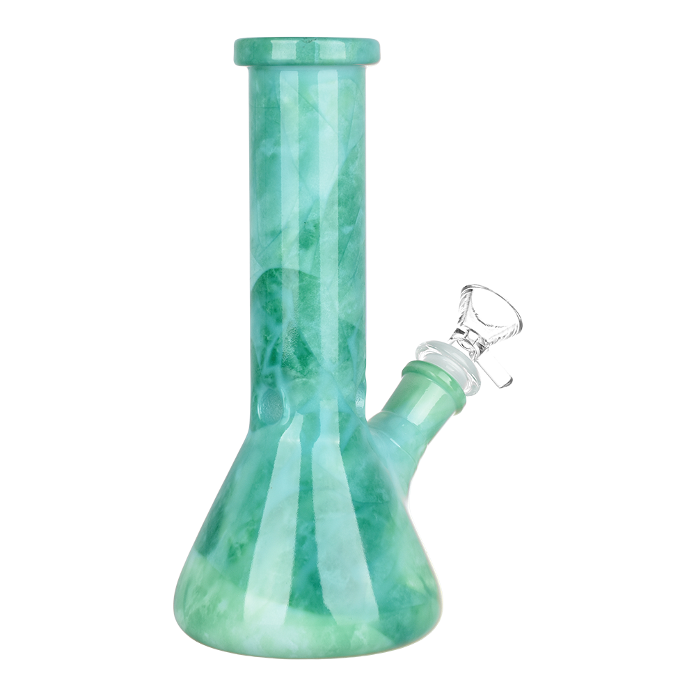 SeshGear Gemstone Glass Beaker Bong | Green Jade
