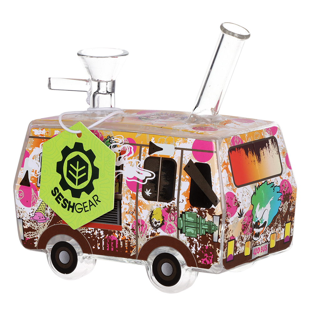 SeshGear Insane Ice Cream Truck Bubbler | Side View with Tag