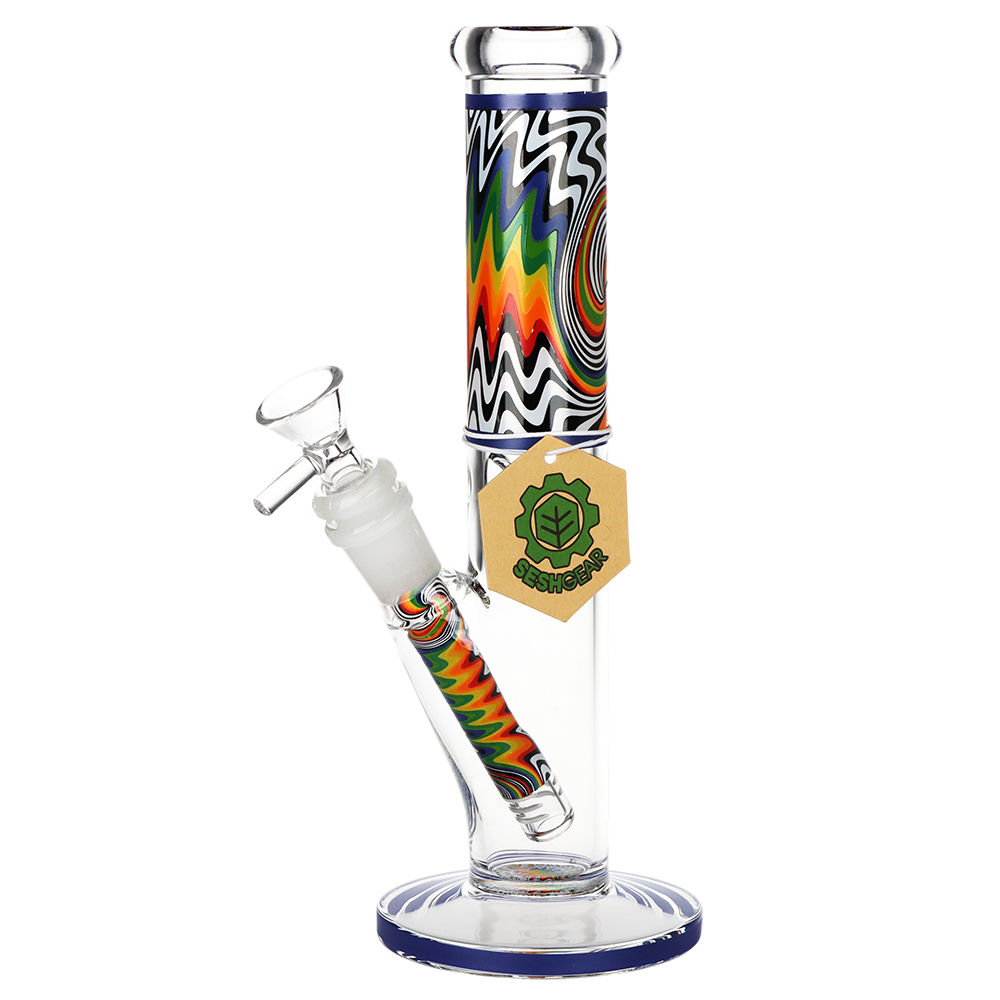 SeshGear Lofty Visions Straight Tube Bong | Front View