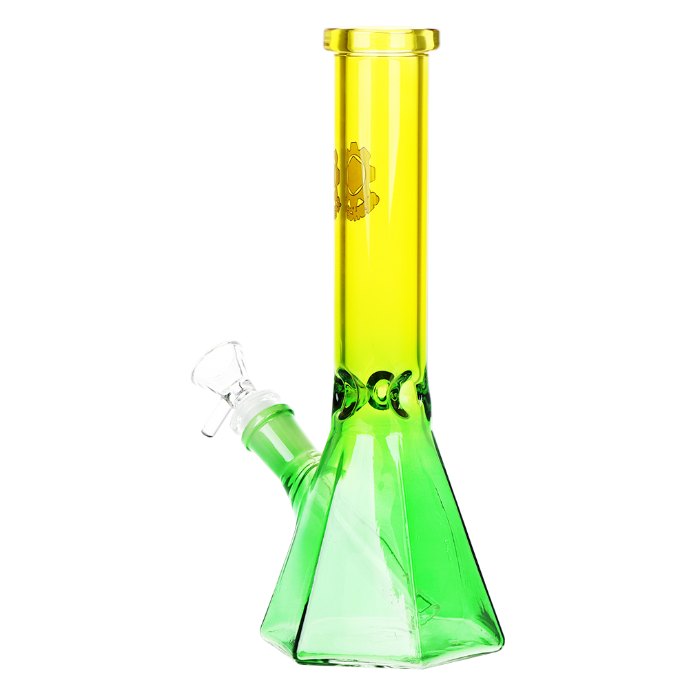 SeshGear Ombre Prismatic Beaker Bong | Rear View