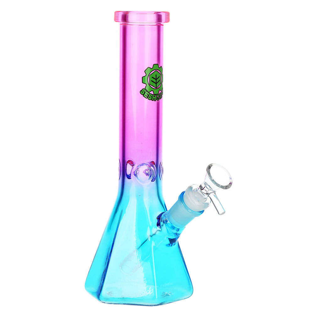 SeshGear Ombre Prismatic Beaker Bong | Pink Blue