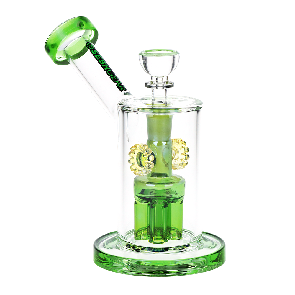 SeshGear Steampunk Gears Bong | Green