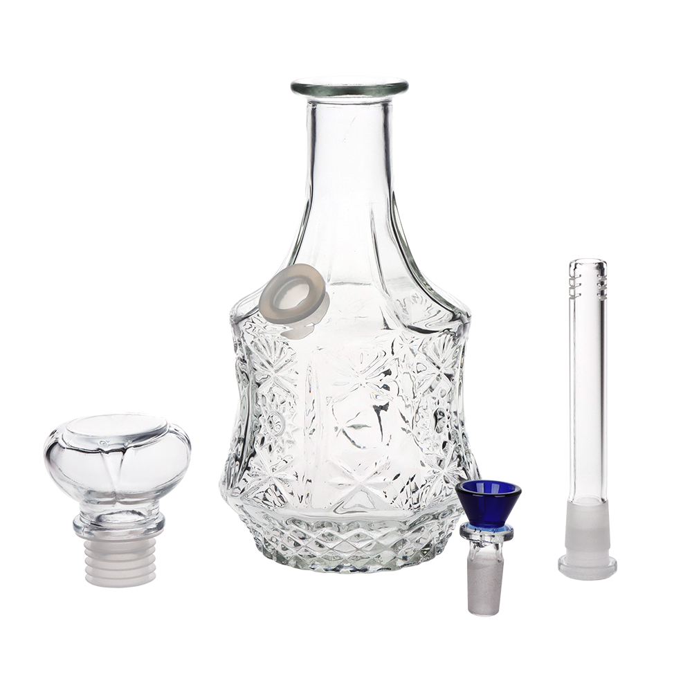 SeshGear Sun Blossom Vintage Decanter Bong | All Pieces View