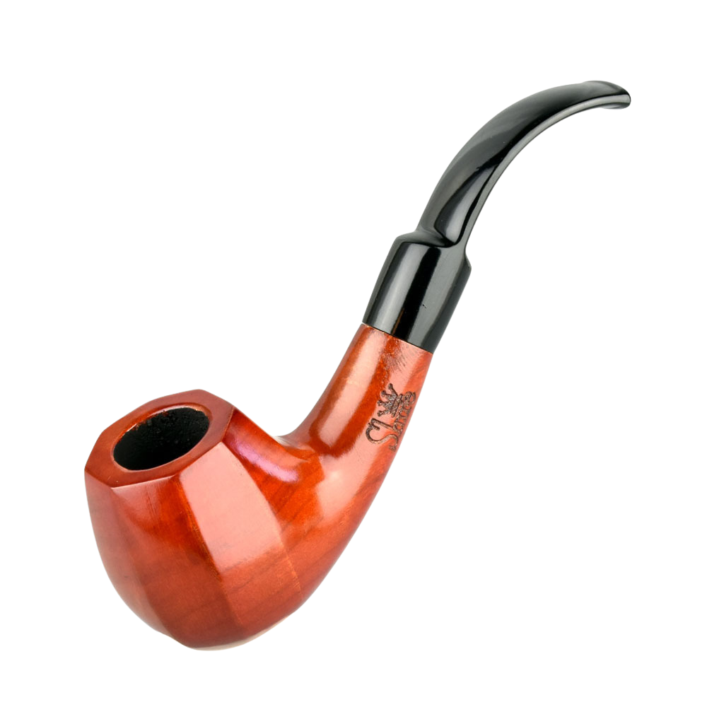 Shire Pipes Bent Paneled Brandy Smoking Pipe | The Façade