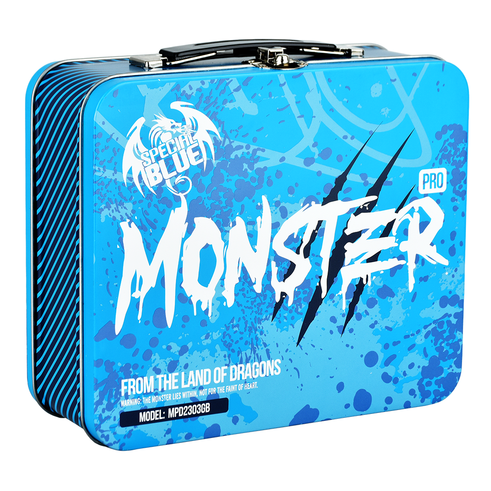 Special Blue Monster Pro 2 Torch Lighter | Blue Packaging | Back View