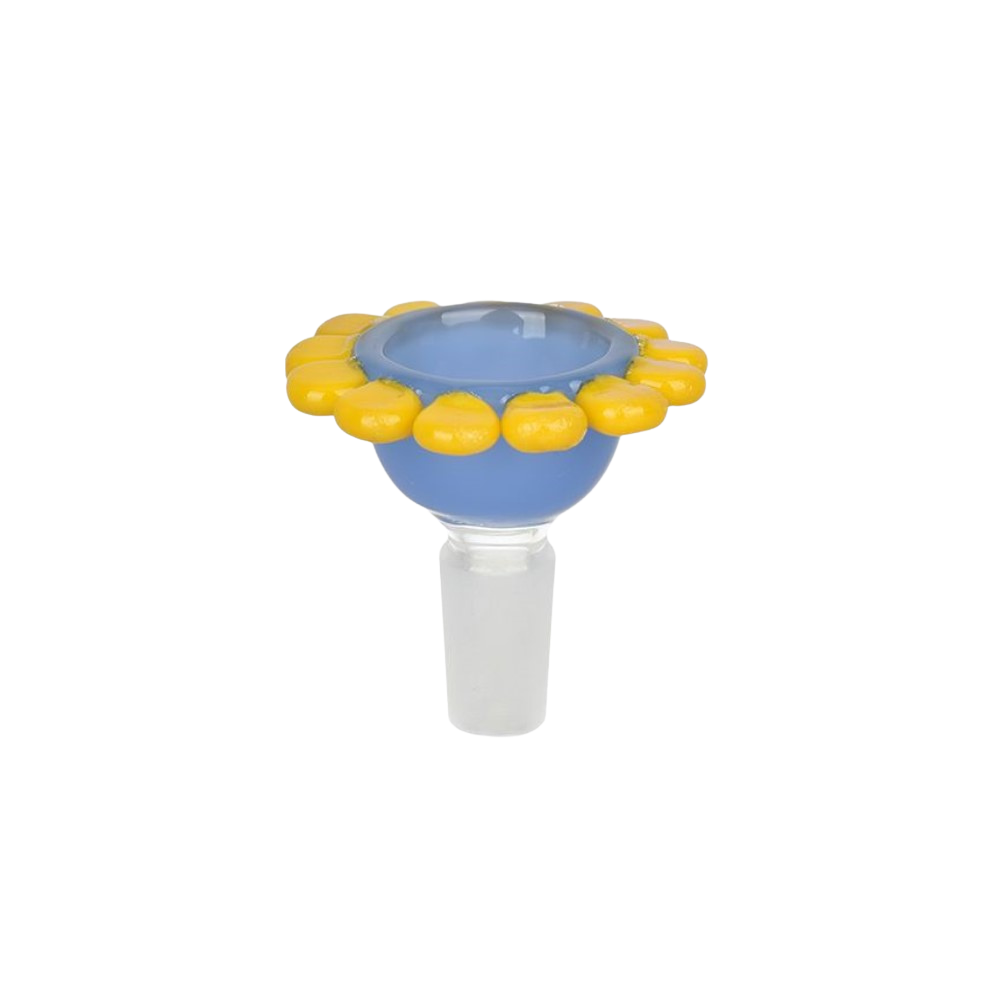 Spring Flower Herb Slide | Blue Bowl Yellow Petals