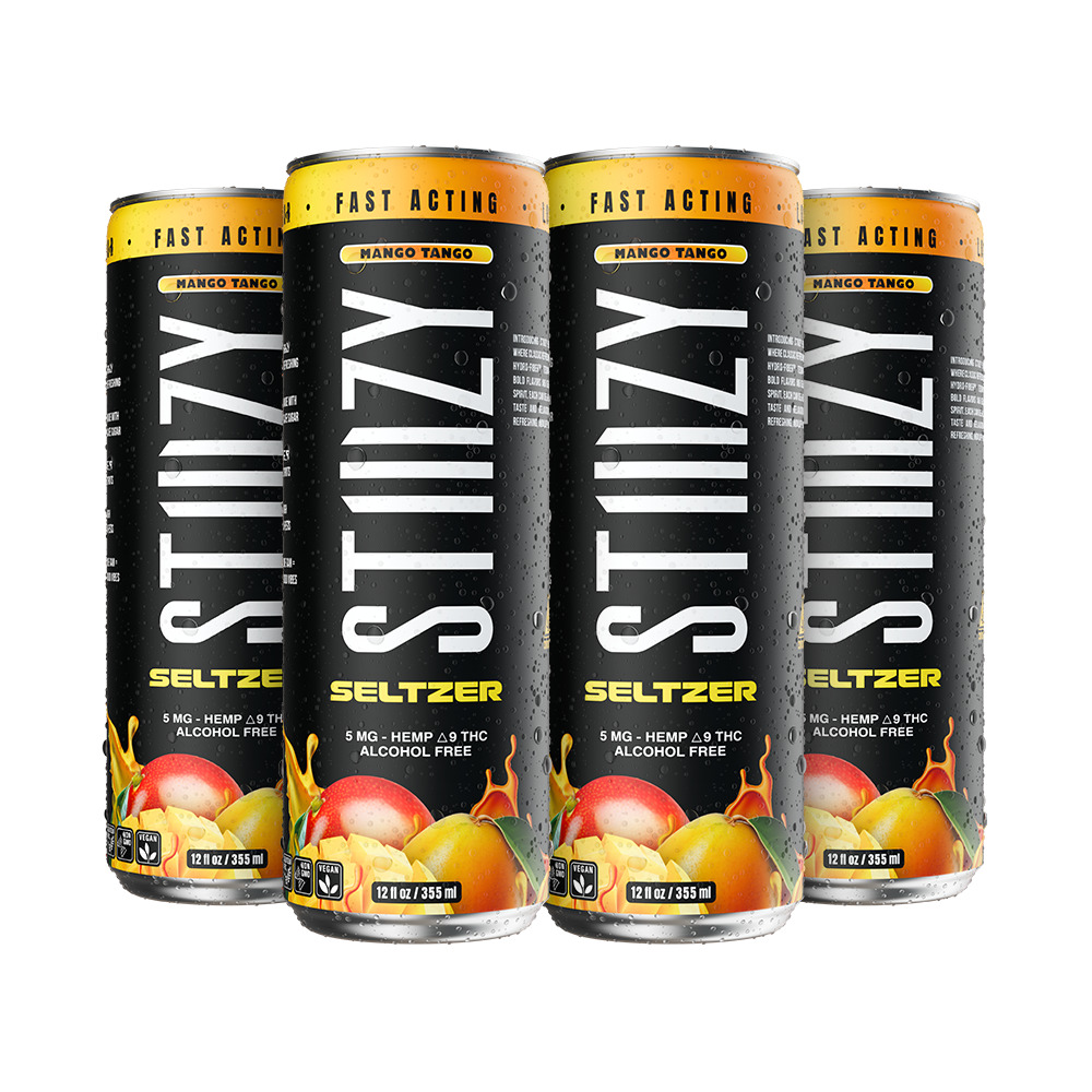 STIIIZY D9 THC Seltzer | Mango Tango | 4 Pack