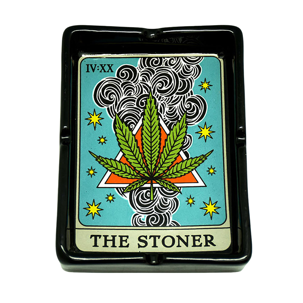 The Stoner Tarot Card Ceramic Ashtray