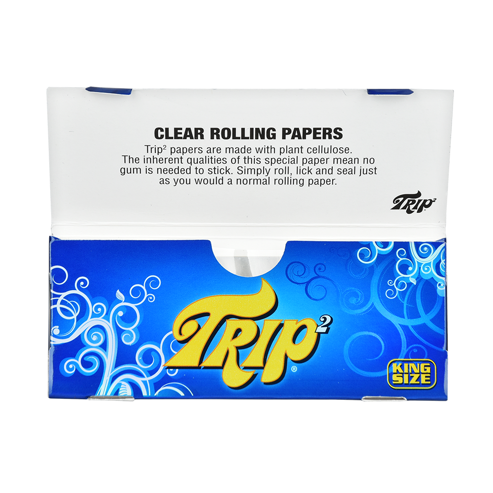 Trip 2 Clear Rolling Papers | Open Booklet