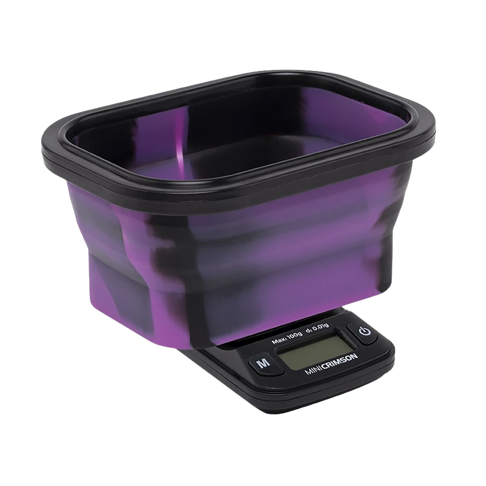 Truweigh Mini Crimson Collapsible Bowl Scale | Purple Black