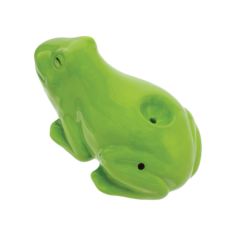 Wacky Bowlz Ceramic Hand Pipe | Frog