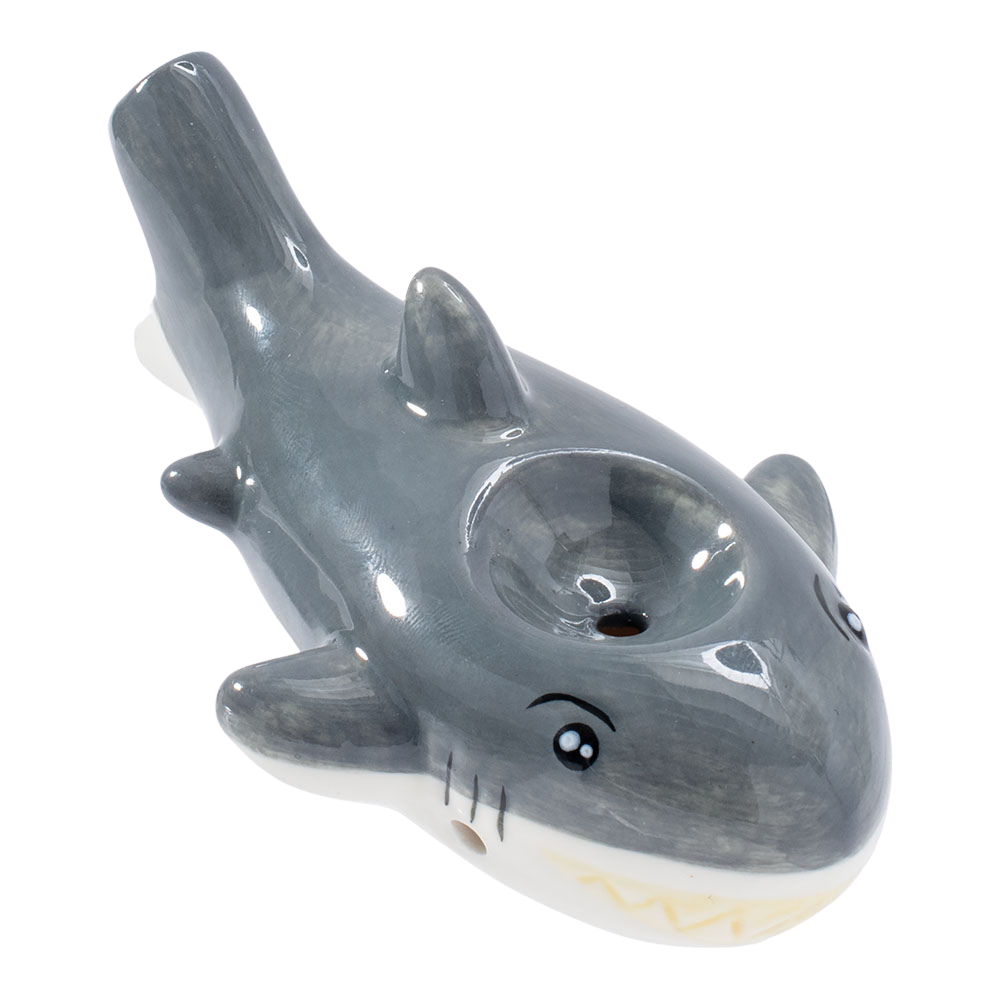 Wacky Bowlz Ceramic Hand Pipe | Shark