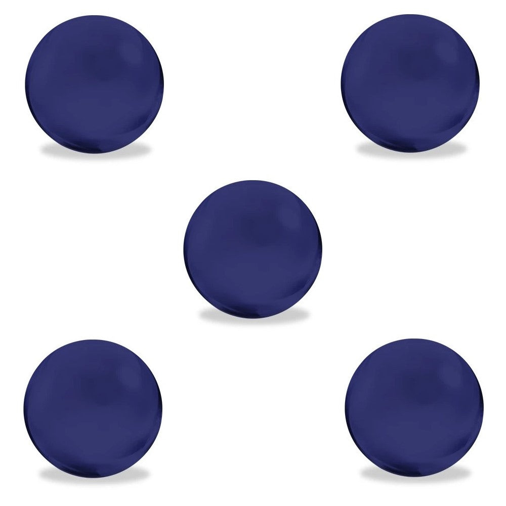 White Rhino Colored Glass Terp Pearls | 5 Piece Set | Blue