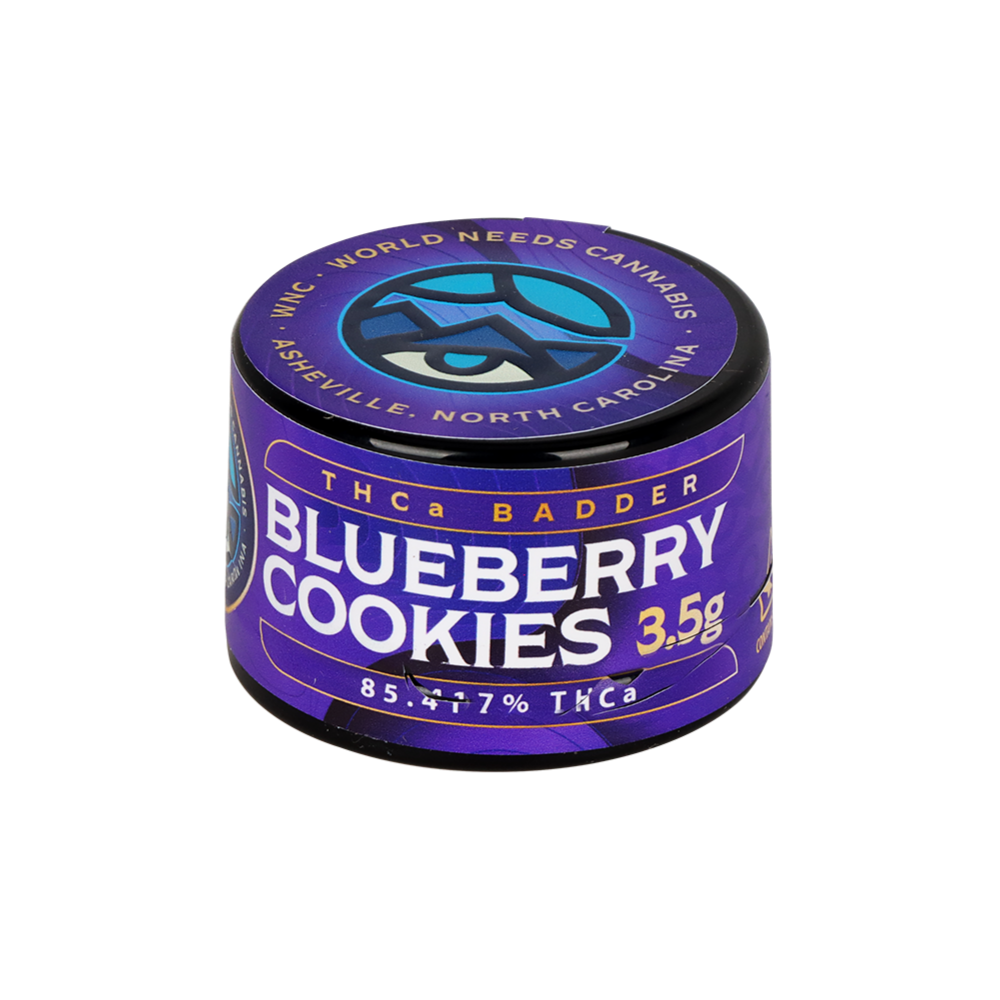WNC CBD THCA Badder | Blueberry Cookies | 3.5 Gram Jar