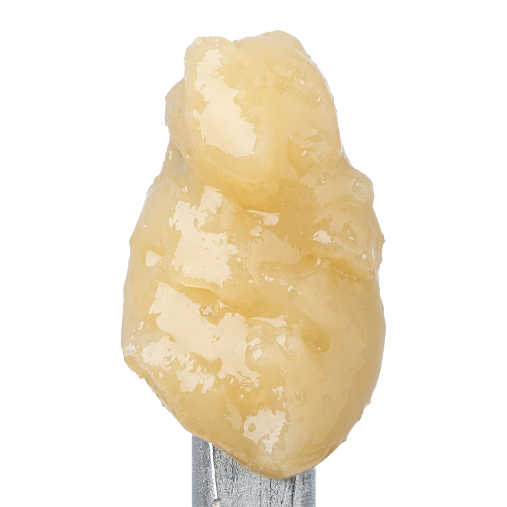 WNC CBD THCA Badder | Granddaddy Purple | Close Up View