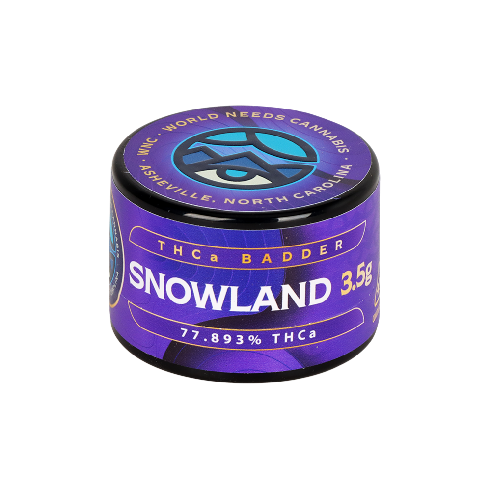 WNC CBD THCA Badder | Snowland | 3.5 Gram Jar