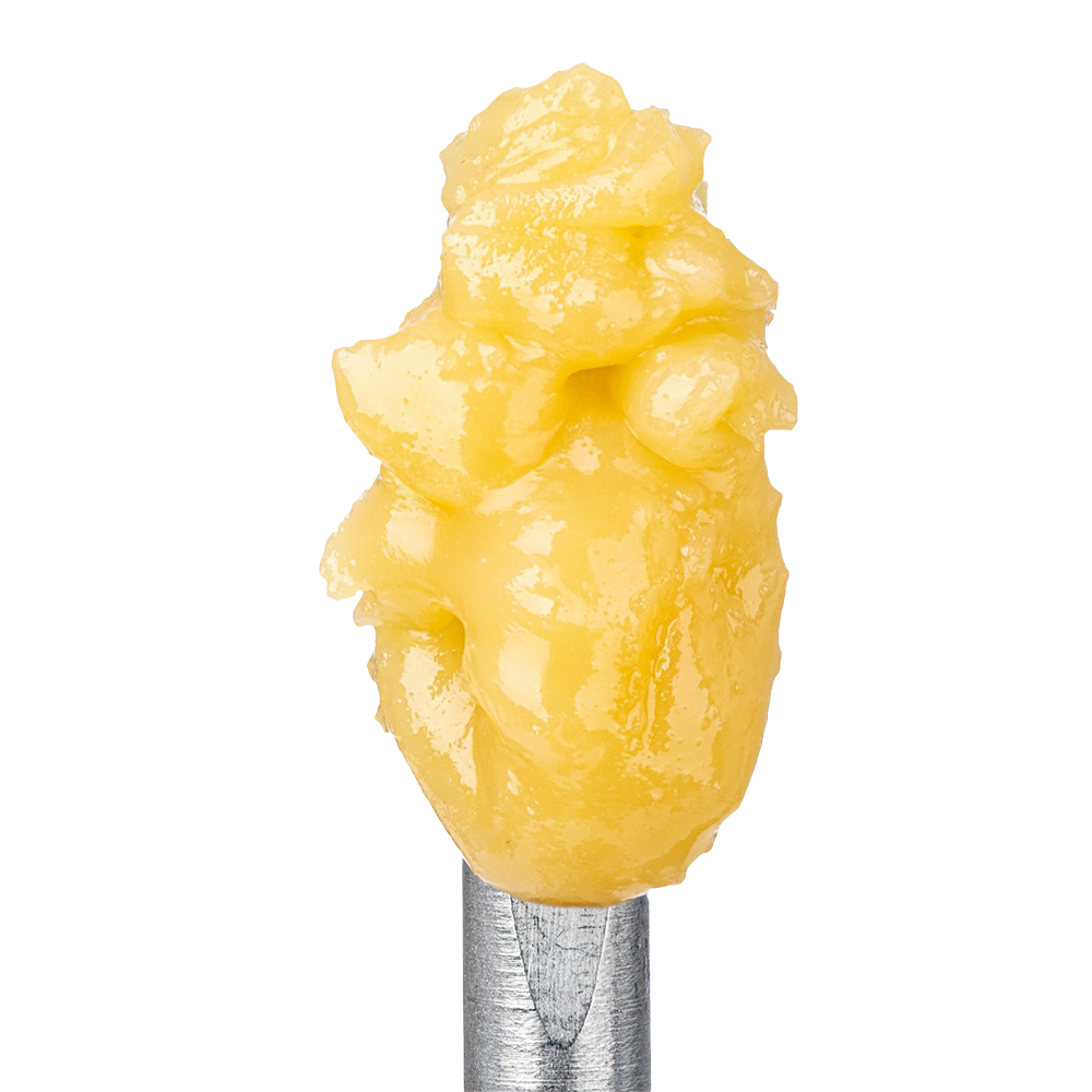 WNC CBD THCA Badder | White Widow | Close Up View